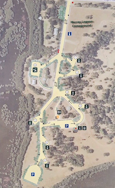 Murray Lagoon Campground Map