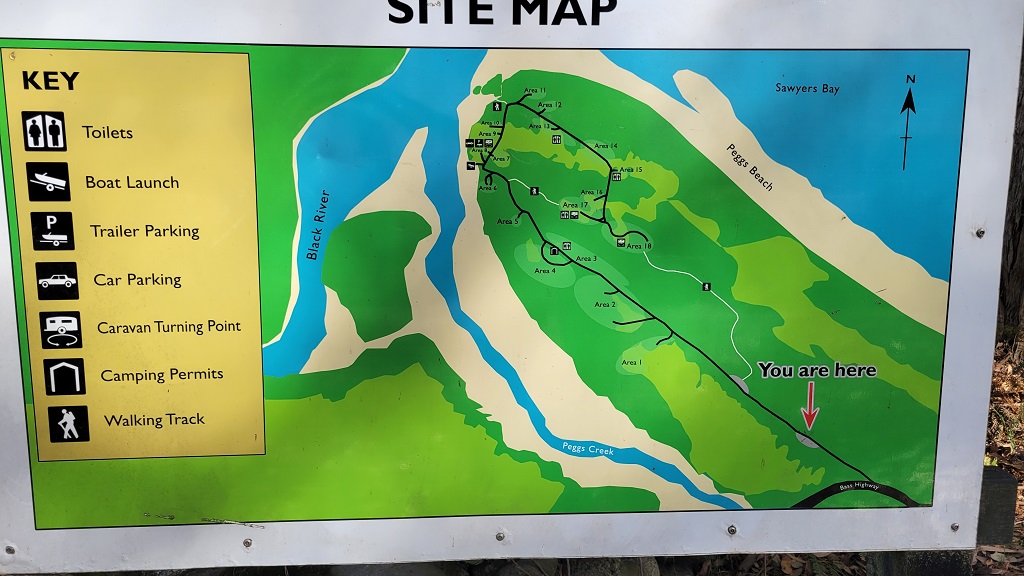 Black River Campsite map