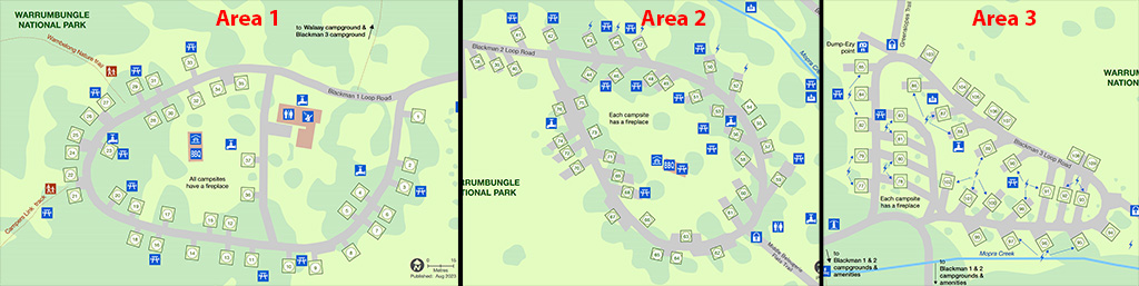 Camp Blackman Area map