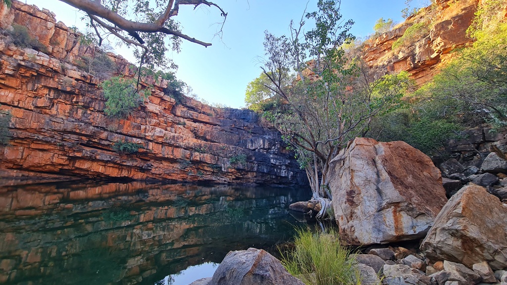 Adcock Gorge is in the western part of Gibb River Road