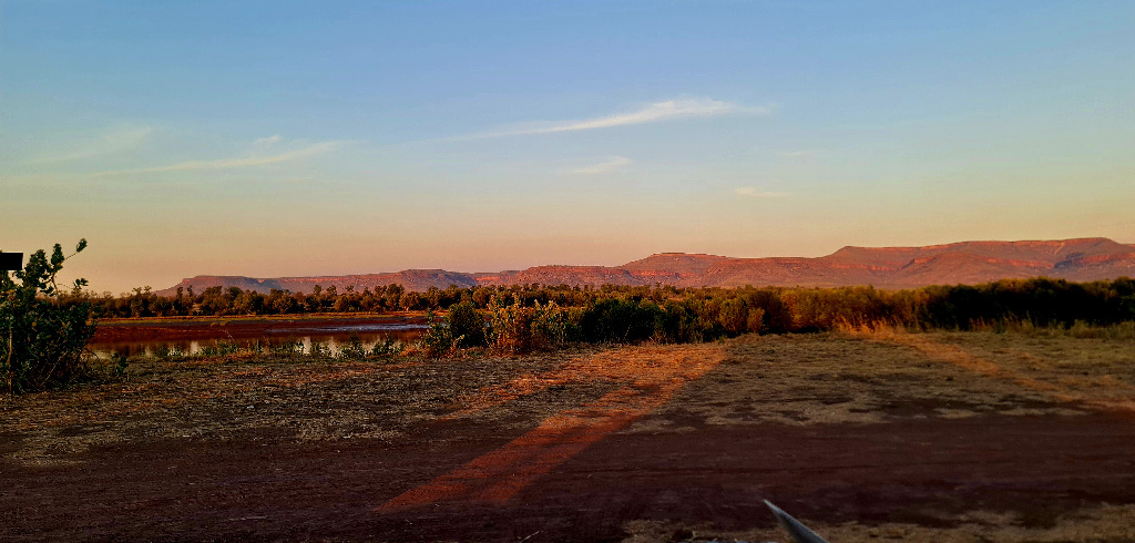 View from the River Bush Camp at Home Valley Station.