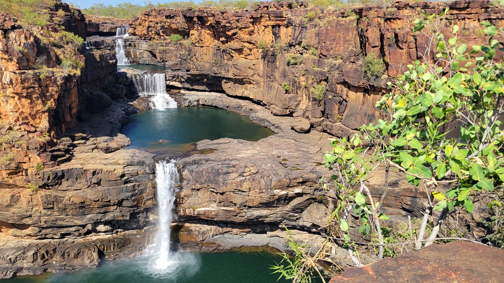 Four-tiered Mitchell Falls waterfall in the Kimberley, Western Australia – a must-see side trip on the Gibb River Road.