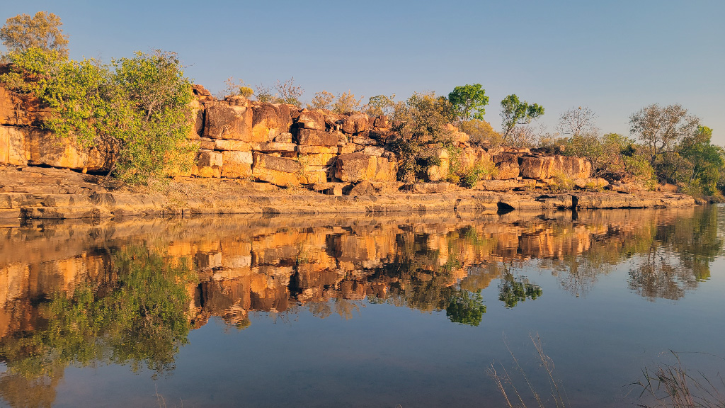 The Warla Gorge on Mt Elizabeth Stations is tranquil.